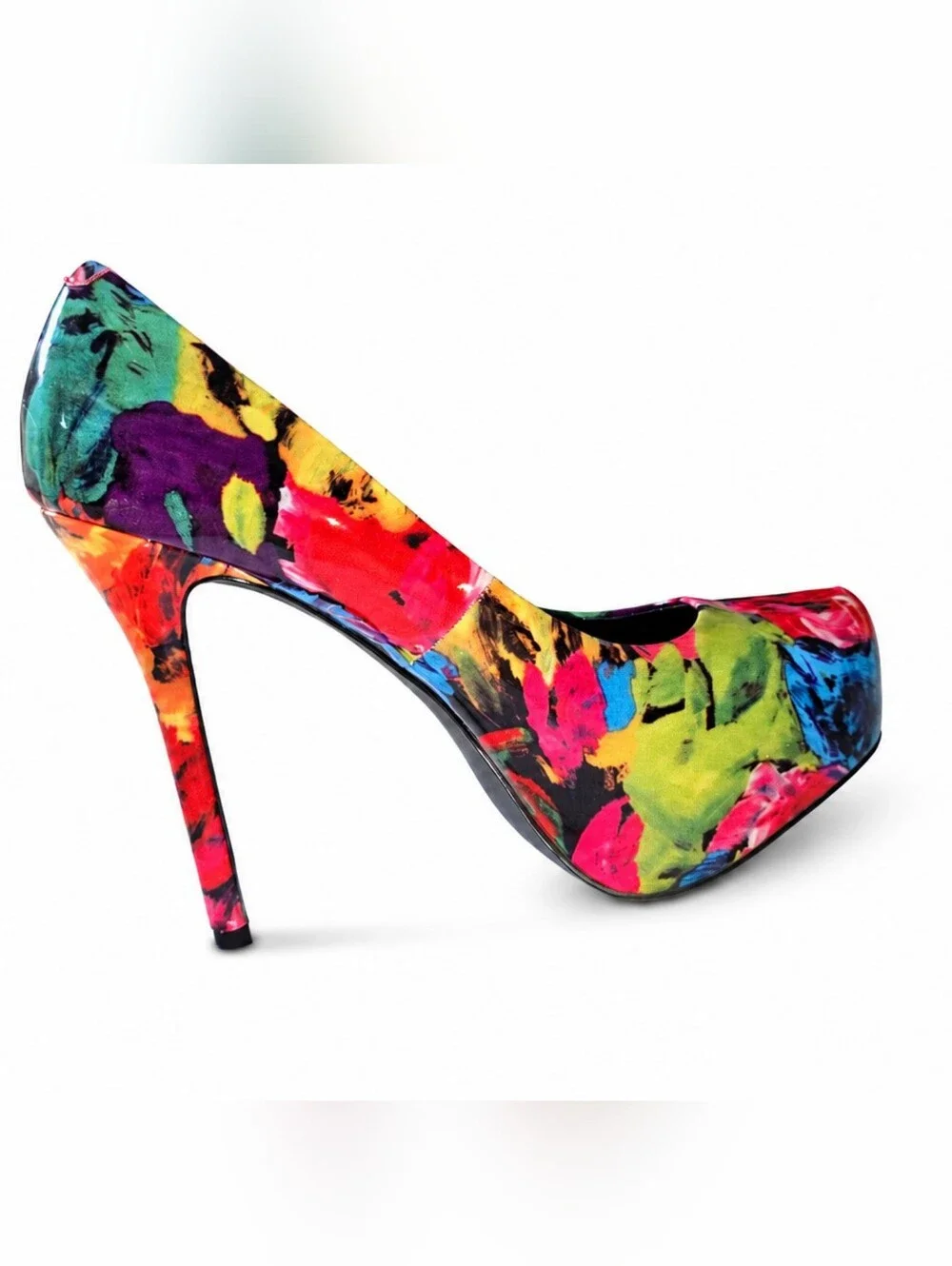 Steve Madden Nala Floral Platform Pumps - Size 10